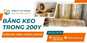 BĂNG KEO TRONG dán thùng 200Y giá sỉ tốt