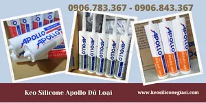 KEO SILICONE APOLLO TRẮNG SỮA, TRONG, ĐEN, XÁM ĐỦ LOẠI A100, A200, A300