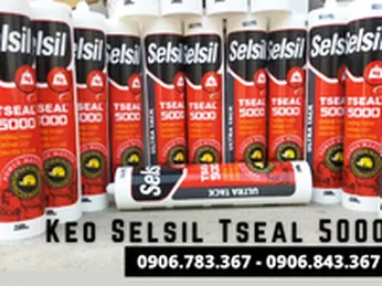 CHỐNG THẤM GIỮA KHUNG NHÔM VÀ TƯỜNG BẰNG KEO SELSIL TSEAL 5000