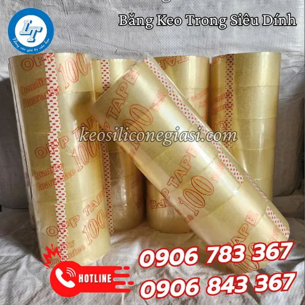 BĂNG KEO TRONG SIÊU DÍNH
