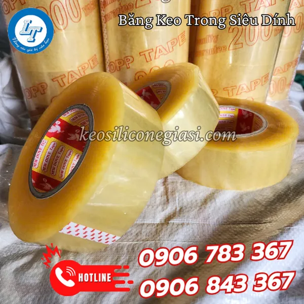 BĂNG KEO TRONG SIÊU DÍNH
