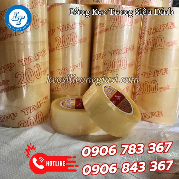 BĂNG KEO TRONG SIÊU DÍNH