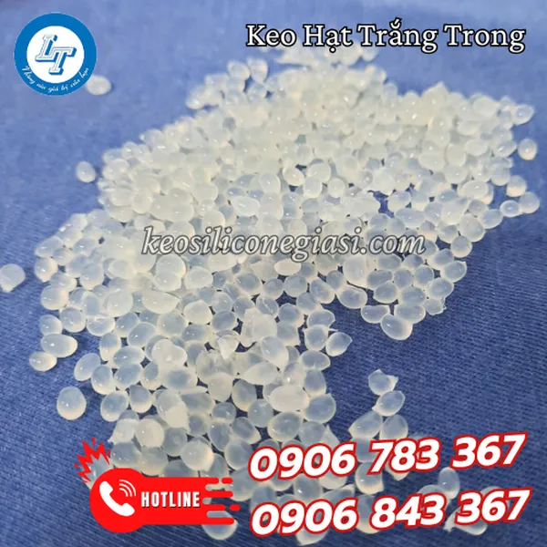 KEO HẠT MÀU TRẮNG TRONG