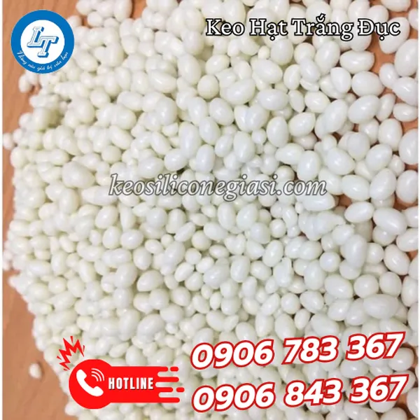 KEO HẠT MÀU TRẮNG ĐỤC