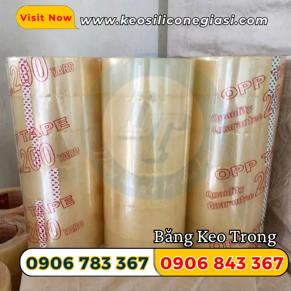 BĂNG KEO TRONG SIÊU DÍNH