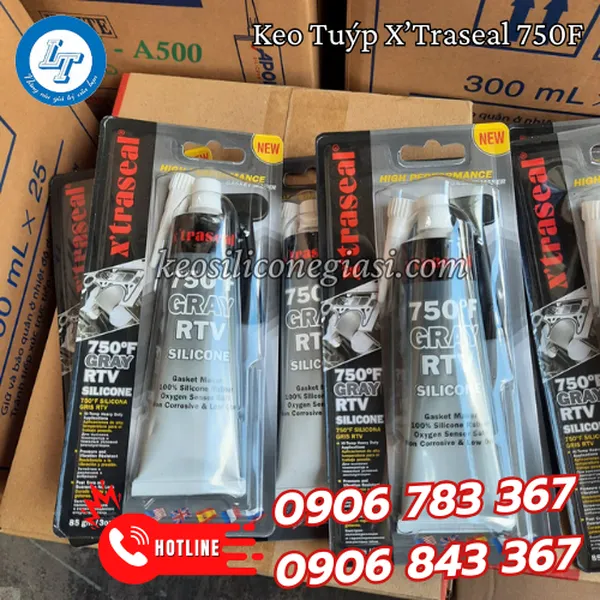 KEO CHỊU NHIỆT X'TRASEAL 750F GRAY  RTV (TUÝP)