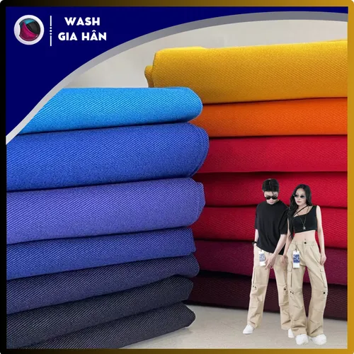 WASH VẢI KAKI NGUYÊN CÂY