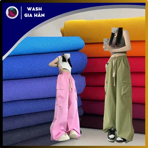 WASH VẢI KAKI NGUYÊN CÂY