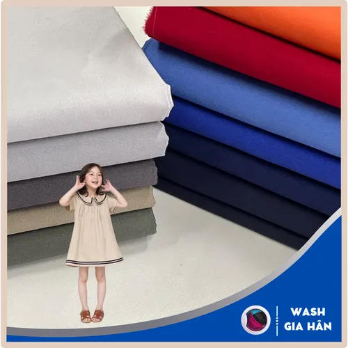 WASH VẢI KAKI NGUYÊN CÂY