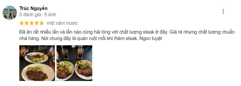 Quán bò bít tết ngon rẻ Sài Gòn