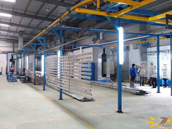 dây chuyền sơn tĩnh điện mini dây chuyền sơn tĩnh điện mini