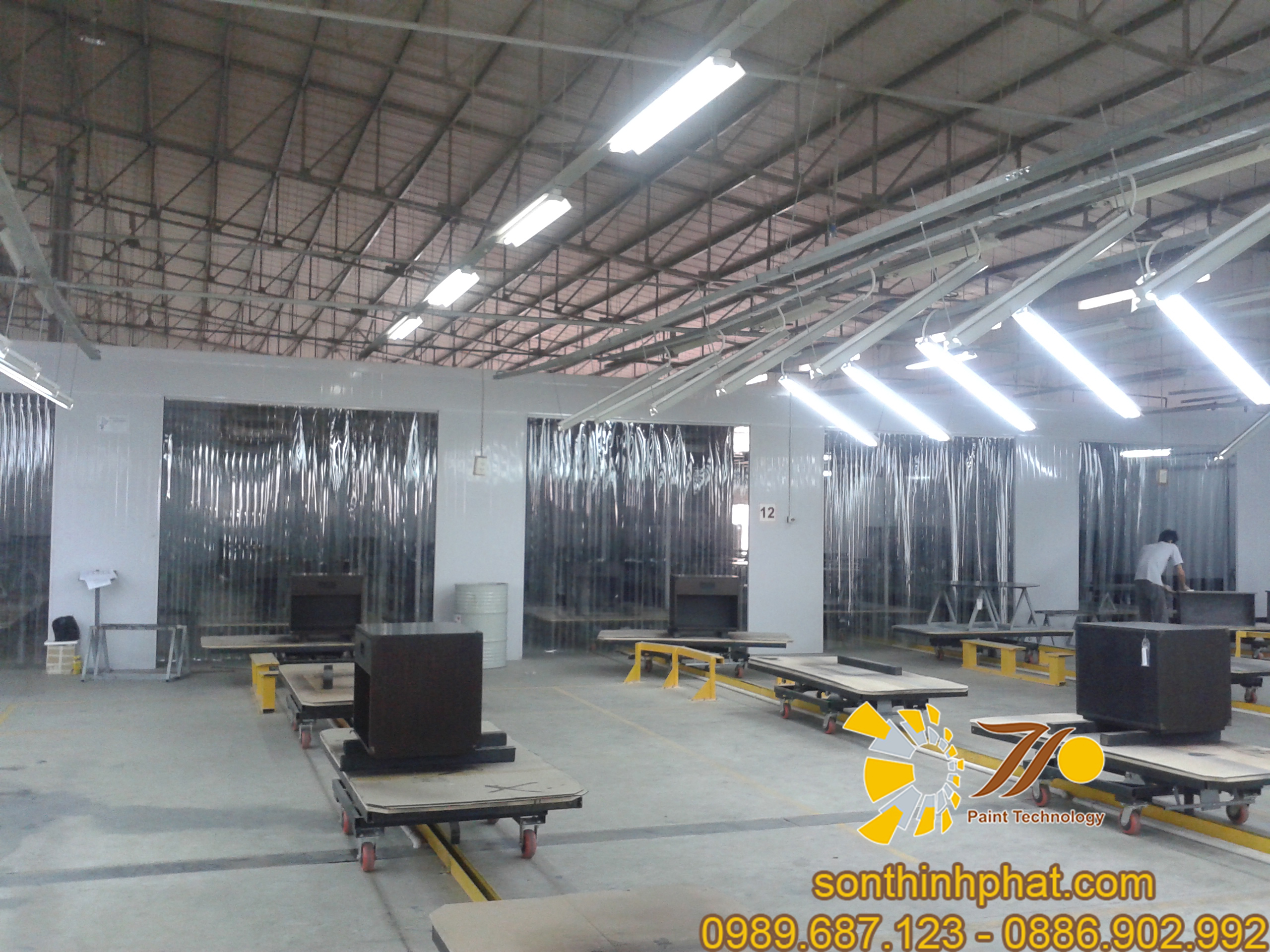 Hệ thống dây chuyền sơn ngành gỗ gia dụng Sơn Thịnh Phát Hệ thống dây chuyền sơn ngành gỗ gia dụng Sơn Thịnh Phát