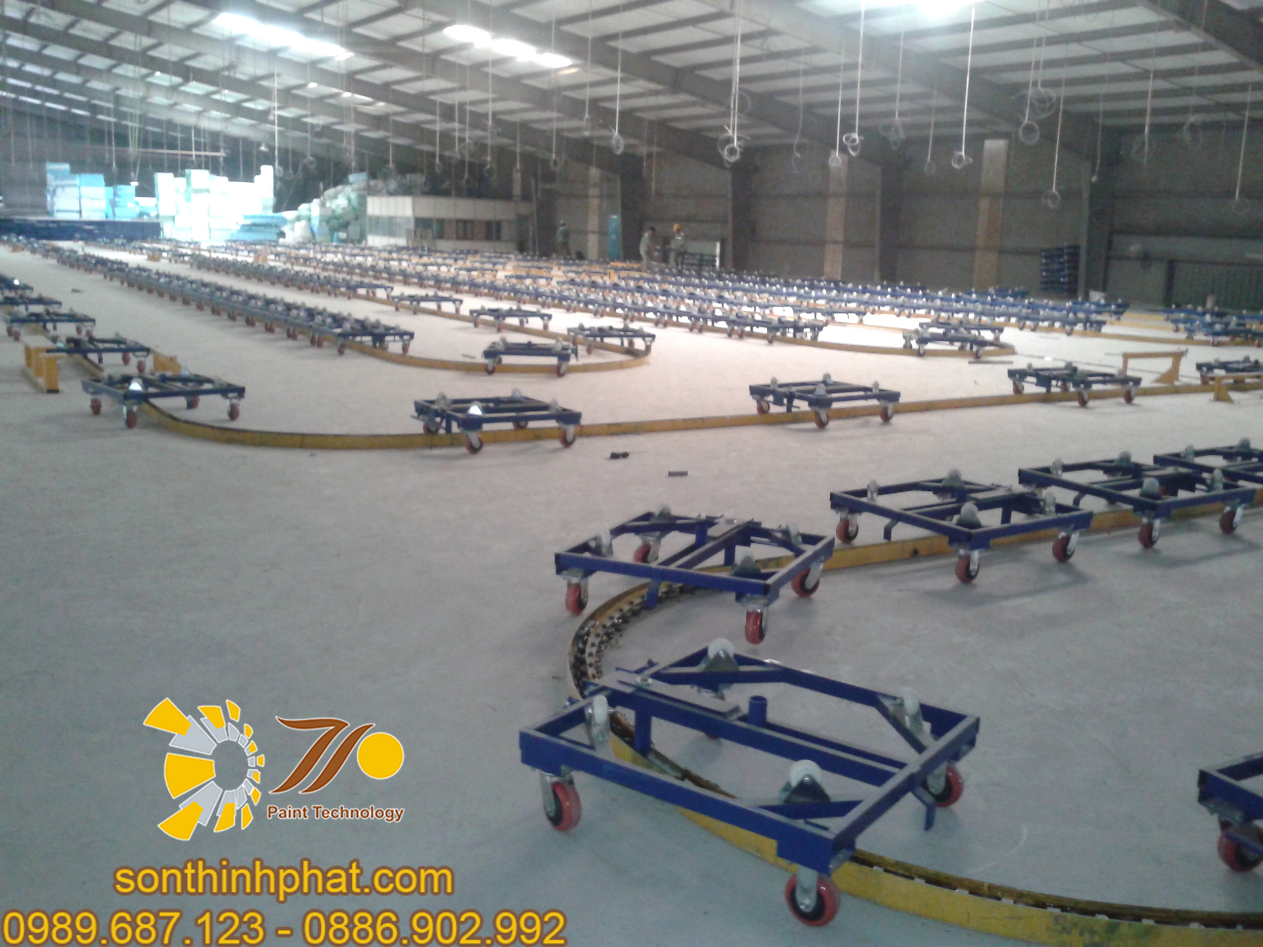 Hệ thống dây chuyền sơn ngành gỗ gia dụng Sơn Thịnh Phát Hệ thống dây chuyền sơn ngành gỗ gia dụng Sơn Thịnh Phát
