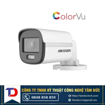 Camera HDTVI ColorVu 2.0MP thân trụ HIKVISION DS-2CE10DF0T-F