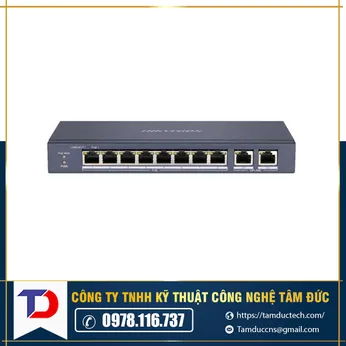Thiết bị chuyển mạch Swich Poe Hik 8Port