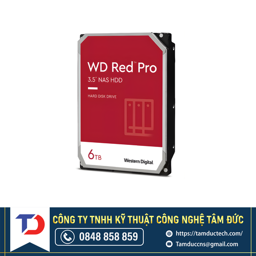 Ổ cứng 6.0 - TB WD6005FFBX - 6TB - Red Pro