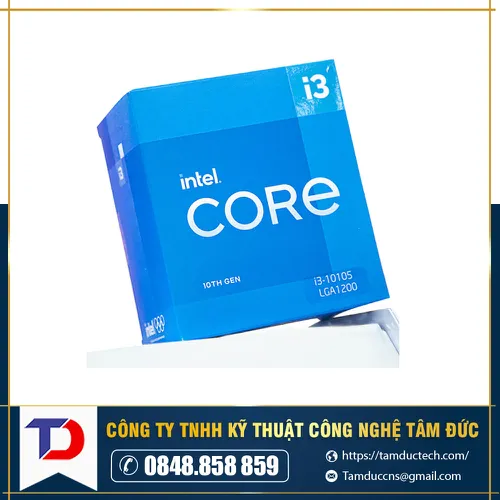 Bộ Xử Lý Intel Core i3-10105 (3.7GHz turbo up to 4.4Ghz, 4 nhân 8 luồng, 6MB Cache, 65W) - Socket Intel LGA 1200