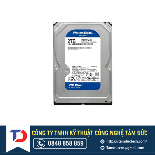 Ổ cứng HDD 2TB- WD20EARZ- BLUE ( 5400)