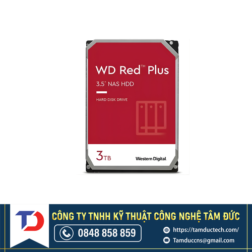 Ổ cứng 3.0-TB  WD30EFPX 3TB RED Plus