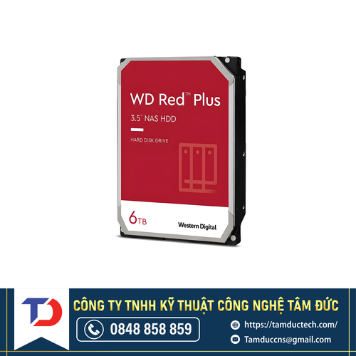 Ổ cứng 6.0-TB WD60EFPX 6TB-RED Plus