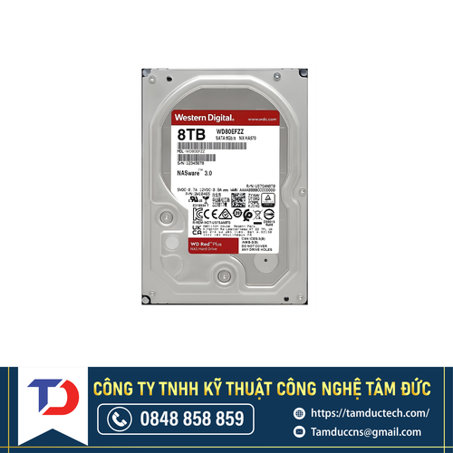 Ổ cứng 8.0-TB WD80EFBX- RED Plus