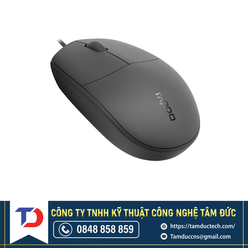 Chuột Rapoo N100 black Optical Mouse