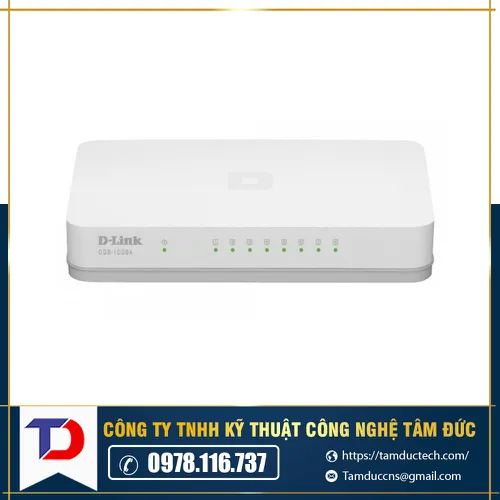 Thiết bị chuyển mạch D-Link 8p DGS1008A 