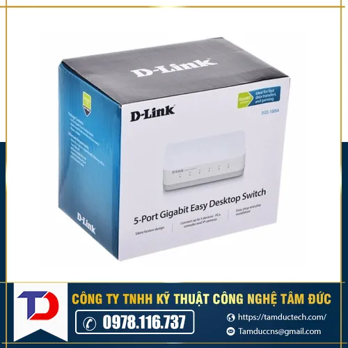 Thiết bị chuyển mạch D-Link 8p DGS1008A 