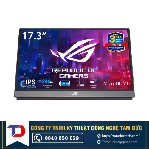 Màn hình máy tính Di Động ROG Strix LCD ASUS XG17AHPE 17.3FHD 1920x1080| IPS| 240Hz| 3ms
