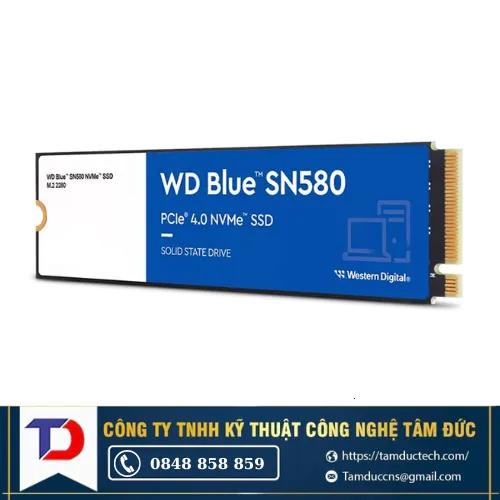 Ổ cứng SSD Western Digital Blue 500GB WDS500G3B0E (PCIe Gen 4.0)