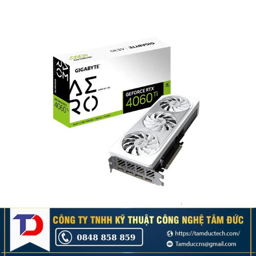 Card màn hình Gigabyte GeForce RTX 4060 Ti AERO OC 16G 16GB GDDR6 