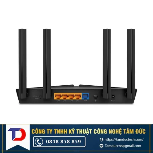 Thiết bị mạng TP-LINK Router Wifi Chuẩn Wifi 6 AX1500 Archer AX10