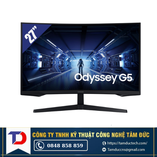 Màn hình máy tính Cong LCD SAMSUNG LC27G55TQBEXXV 27WQHD 2560x1440| VA| 144Hz| 1ms