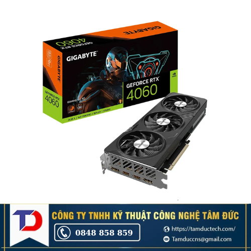 Card màn hình Gigabyte GeForce RTX 4060 GAMING OC 8G 8GB GDDR6