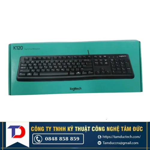 Bàn phím máy tính Logitech K120 (Có dây - Kết nối USB)
