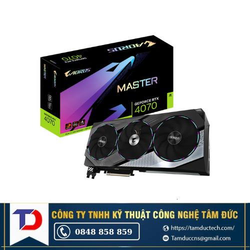 Card màn hình Gigabyte GeForce RTX 4070 AORUS MASTER 12G GDDR6 