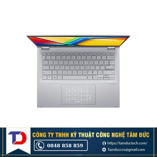 Laptop Asus VivoBook S 14 Flip TP3402VA-LZ118W i9-13900H| 16GB| 512GB| OB| 14"WUXGA Cảm ứng| Win11