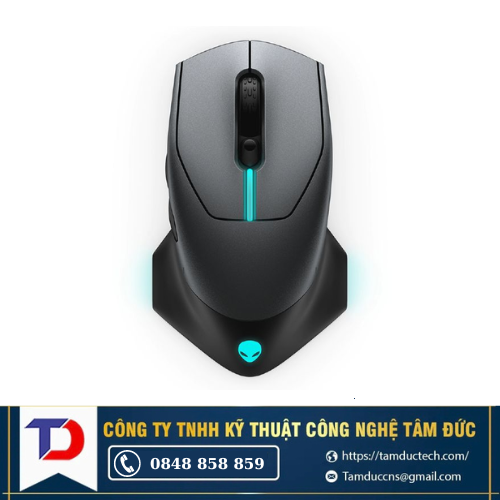 Chuột máy tính Dell Gaming Alienware AW610M (Không dây - Kết nối USB)
