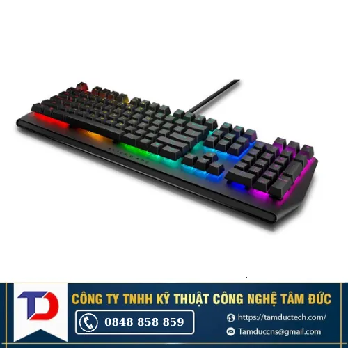 Bàn phím cơ Dell Gaming Alienware RGB AW410K (Có dây - Kết nối USB)