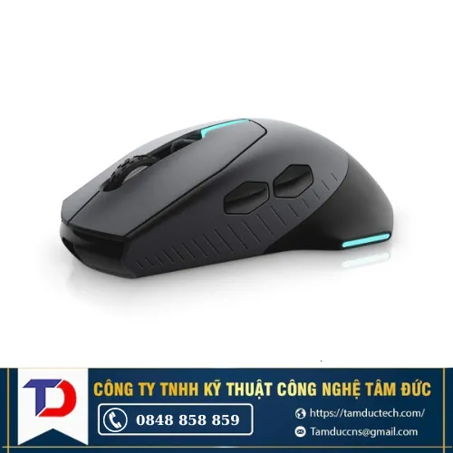 Chuột máy tính Dell Gaming Alienware AW610M (Không dây - Kết nối USB)