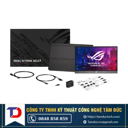 Màn hình máy tính Di Động ROG Strix LCD ASUS XG17AHPE 17.3"FHD 1920x1080| IPS| 240Hz| 3ms