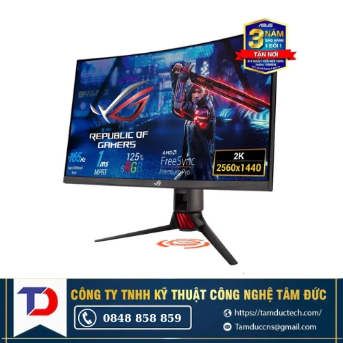 Màn hình máy tính Cong ROG Strix Gaming LCD ASUS XG27WQ 27"2K 2560x1440| VA| 165Hz| 1ms
