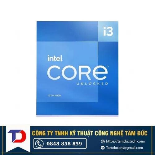 CPU Intel Core i3-13100 (3.4Ghz up to 4.5GHz, 4 nhân 8 luồng, 12MB Cache) - Socket FCLGA1700