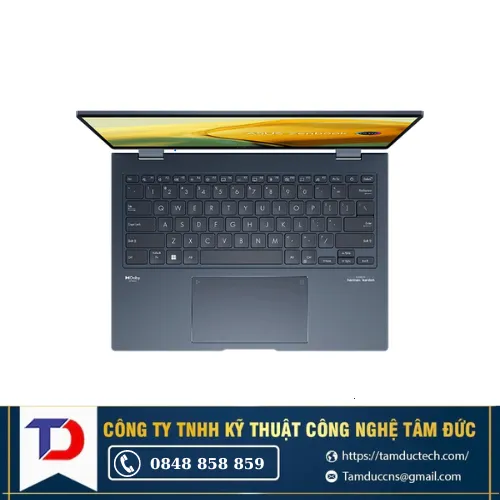 Laptop ASUS ZenBook 14 Flip OLED UP3404VA-KN039W i7-1360P| 16GB| 512GB| 14"WQXGA+ OLED Cảm Ứng| OB| Win11