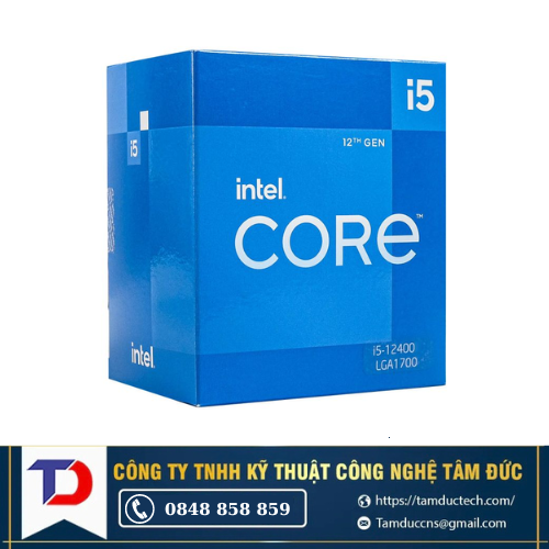 CPU Intel Core i5-12400 (2.5Ghz up to 4.4GHz, 6 nhân 12 luồng, 18MB Cache) - Socket FCLGA1700