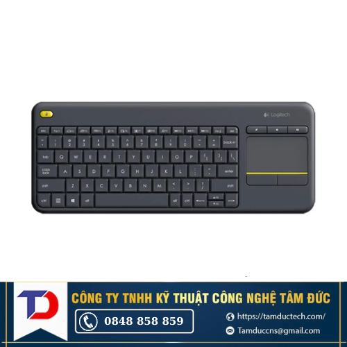 Bàn phím máy tính Logitech K400 Plus (Không dây - Kết nối Đầu thu Unifying)