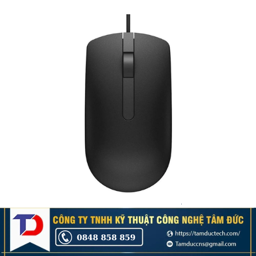 Chuột máy tính Dell MS116 (Có dây - Kết nối USB)
