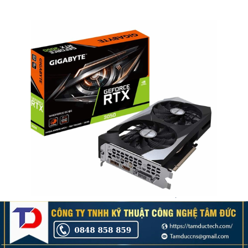 Card màn hình Gigabyte GeForce RTX 3050 6GB WINDFORCE OC