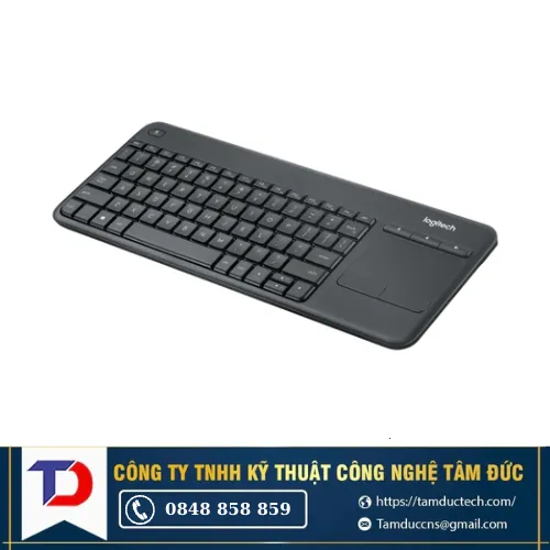 Bàn phím máy tính Logitech K400 Plus (Không dây - Kết nối Đầu thu Unifying)