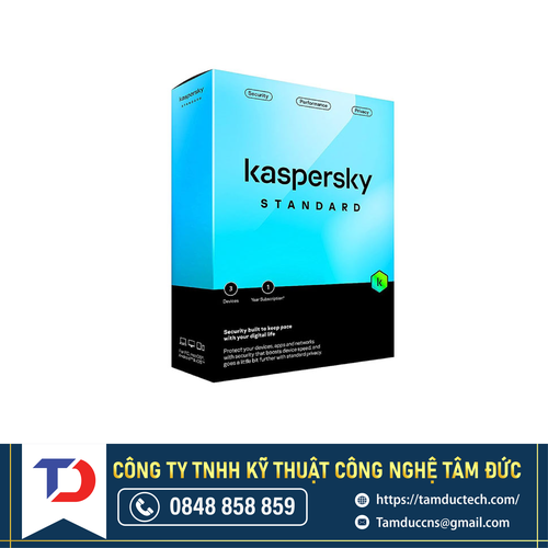 Phần mềm diệt virus KAV3U Kaspersky Standard 3 thiết bị